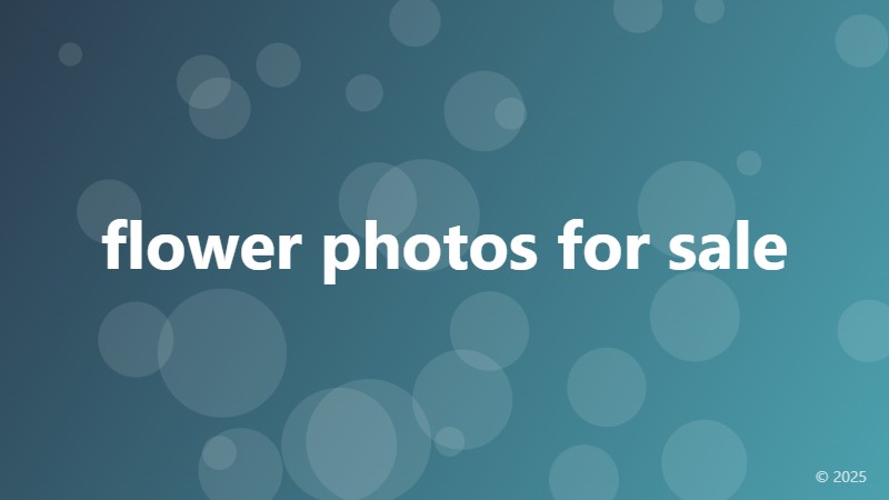 flower photos for sale