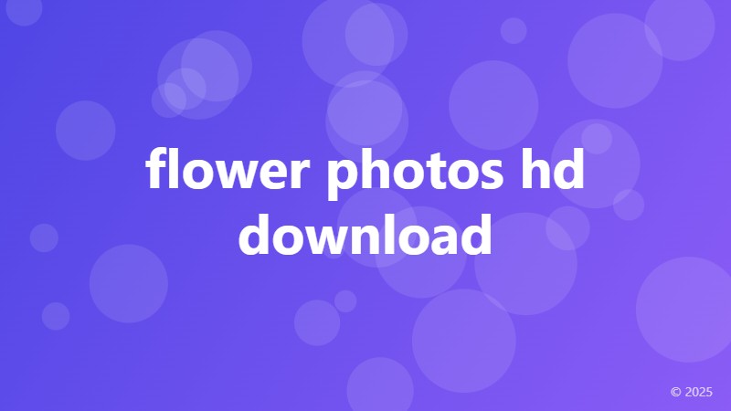 flower photos hd download