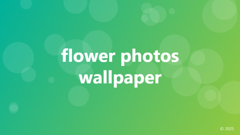 flower photos wallpaper