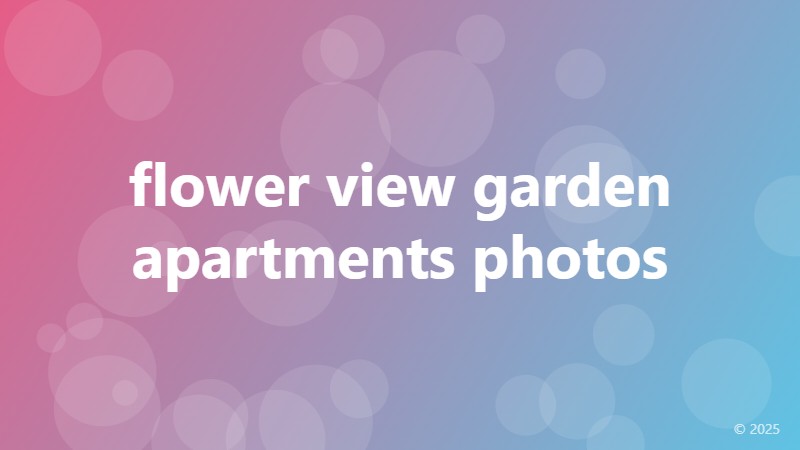 flower view garden apartments photos