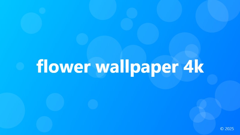 flower wallpaper 4k