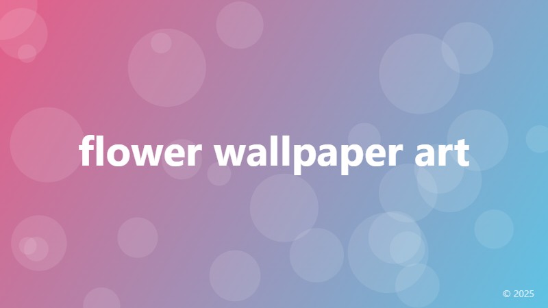 flower wallpaper art