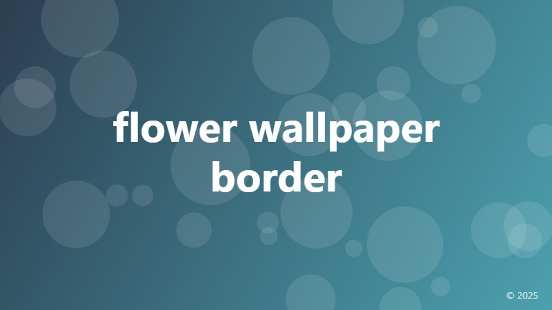 flower wallpaper border