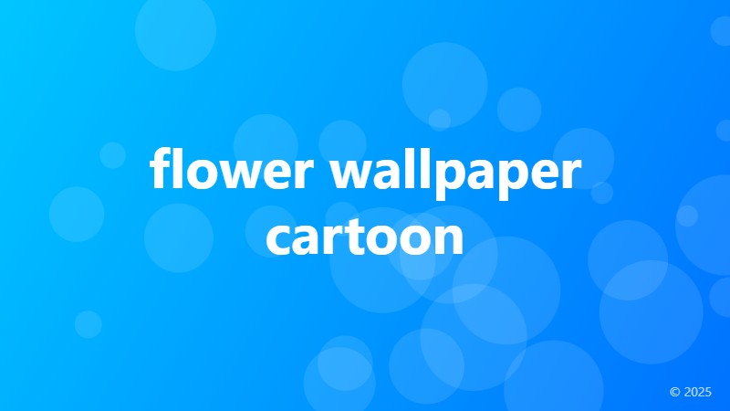 flower wallpaper cartoon