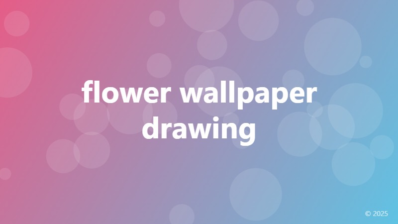 flower wallpaper drawing