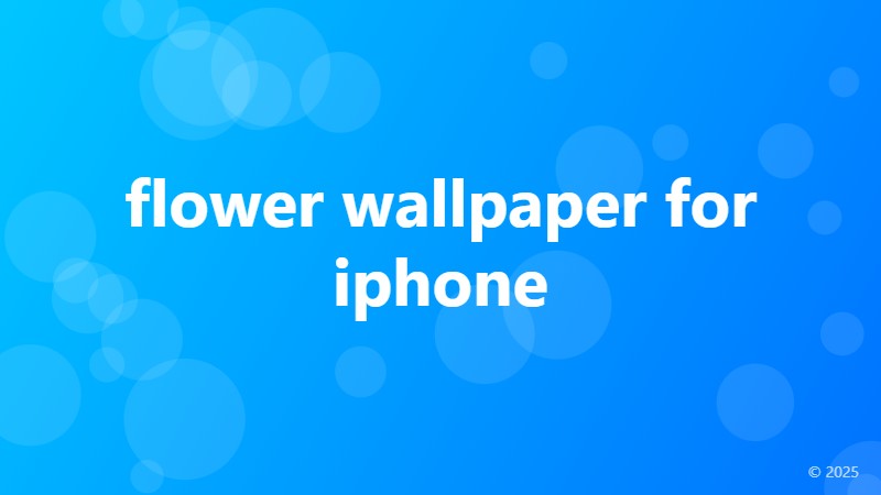 flower wallpaper for iphone