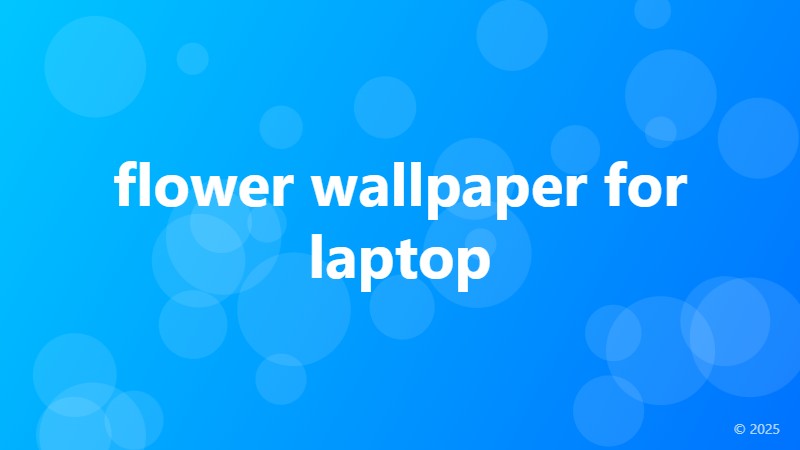 flower wallpaper for laptop