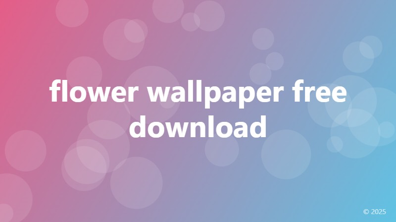 flower wallpaper free download
