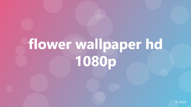 flower wallpaper hd 1080p