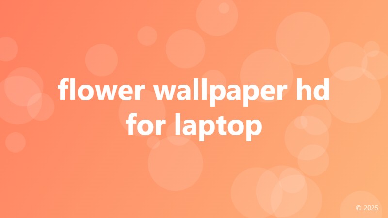 flower wallpaper hd for laptop