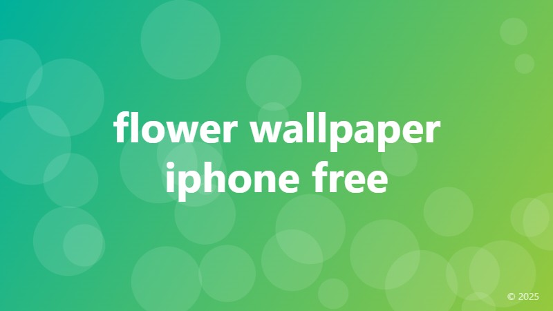flower wallpaper iphone free