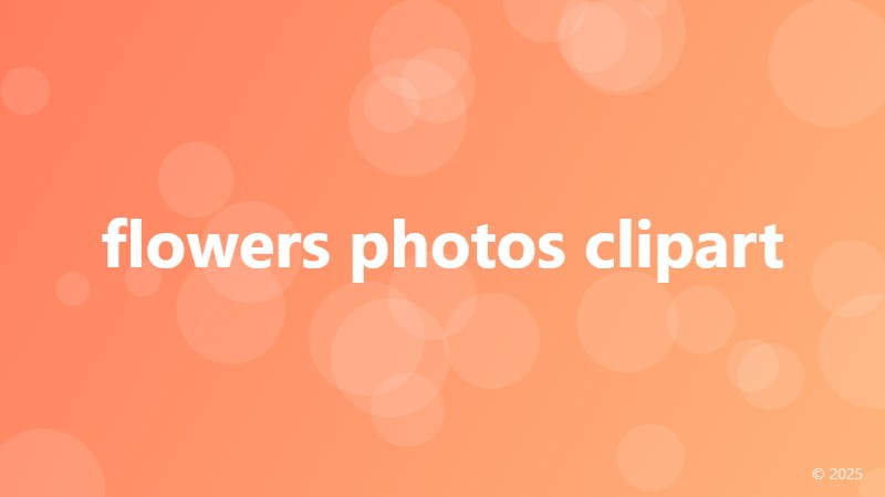 flowers photos clipart