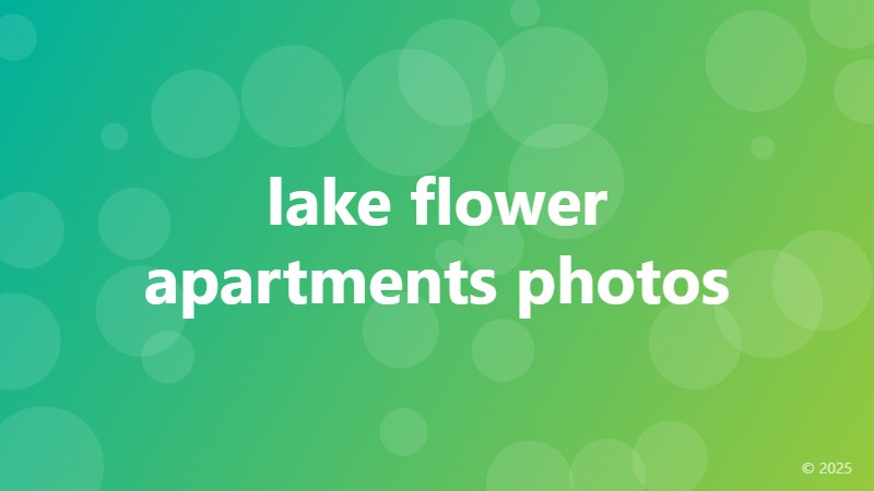 lake flower apartments photos