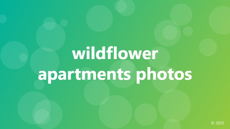 wildflower apartments photos